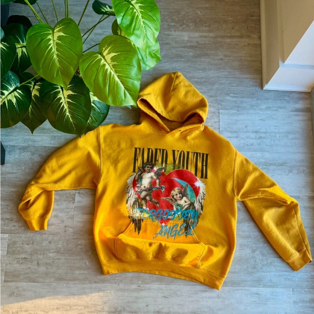 Faded Youth Yellow Angel Hoodie